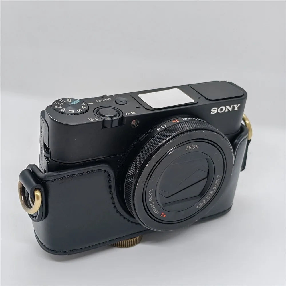For Sony RX100  /  RX100M2  /  RX100M3  /  RX100M4  /  RX100M5  /  RX100M6 Camera Case Detachable Soft Interior Lining Protective Cover - Black - 6
