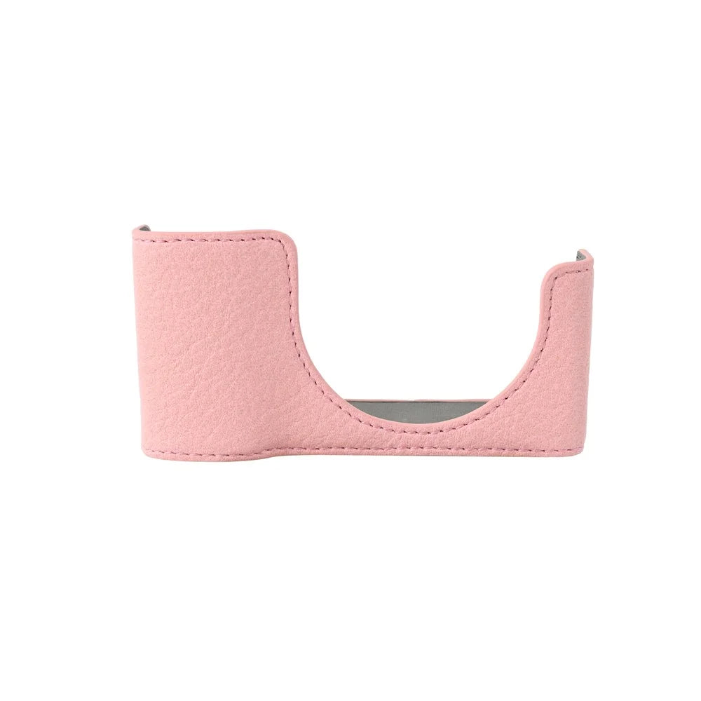 For Ricoh GR III  /  GR IV Litchi PU Leather Camera Base Protective Camera Case with Tripod Screw Hole and Battery Access - Pink - 2