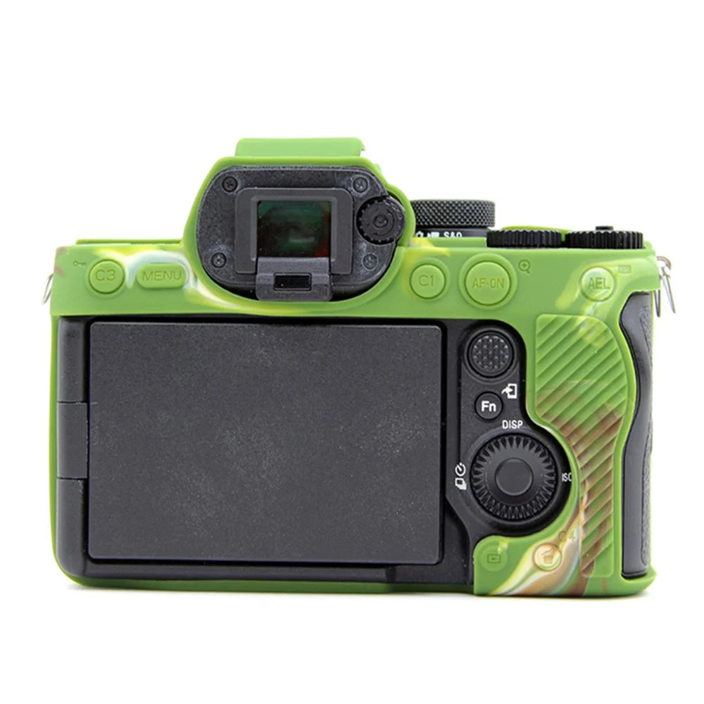 Silicone Case for Sony A7IV / A74 / A7M4 / A7M5 Digital Camera, Dust-proof Anti-scratch Protective Camera Cover - Camouflage - 3