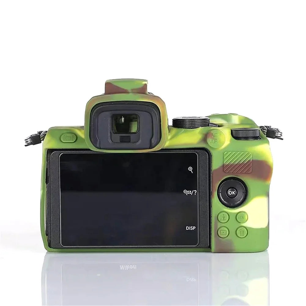 For Nikon Z 50 Silicone Camera Sleeve Case Anti-drop Dust-proof Protective Cover - Camouflage - 4