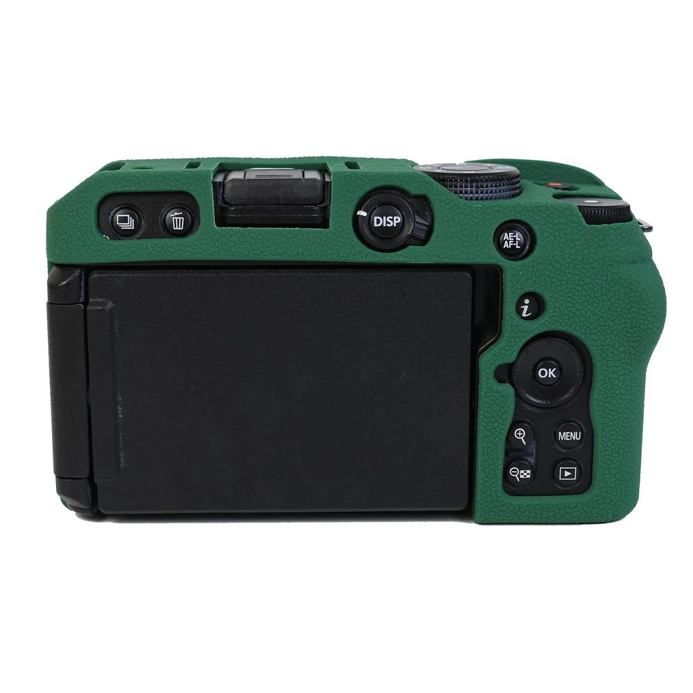 Anti-drop Sleeve for Nikon Z 30 Camera Non-slip Silicone Cover Dust-proof Protective Case - Blackish Green - 4