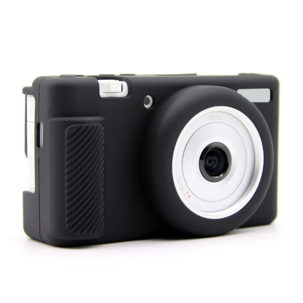 For Sony ZV-1F / ZV-1 / ZV-1 II Soft Silicone Case Camera Protector Anti-Scratch Sleeve Drop Protection Cover - Black - 2