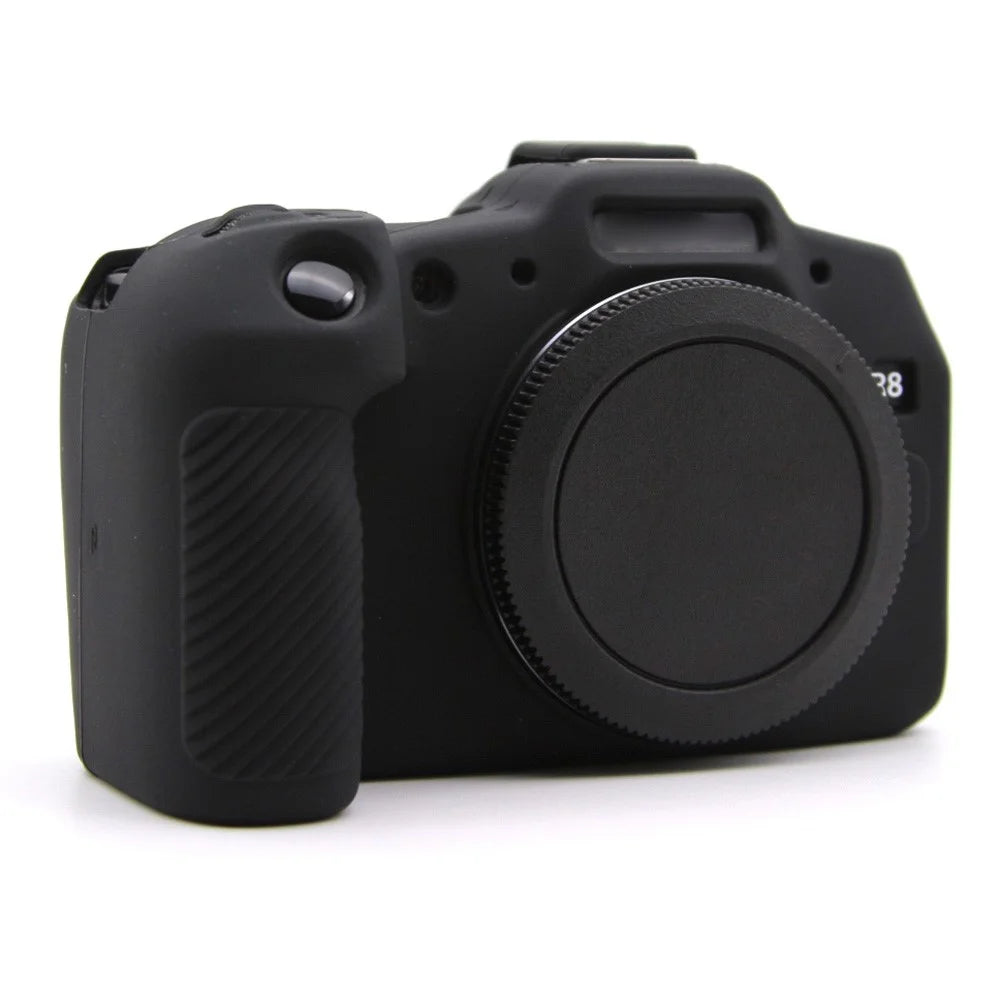 For Canon EOS R8 Anti-drop Camera Cover Soft Silicone Protective Case, Glossy - Black - 7