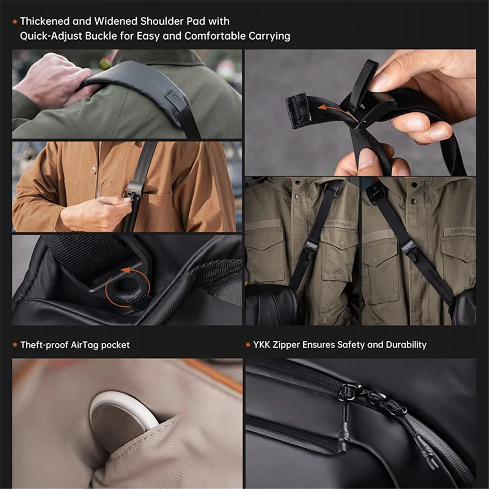 PGYTECH OneGo V2 10L Outdoor Photography Camera Carrying Bag Crossbody Bag - Black - 4