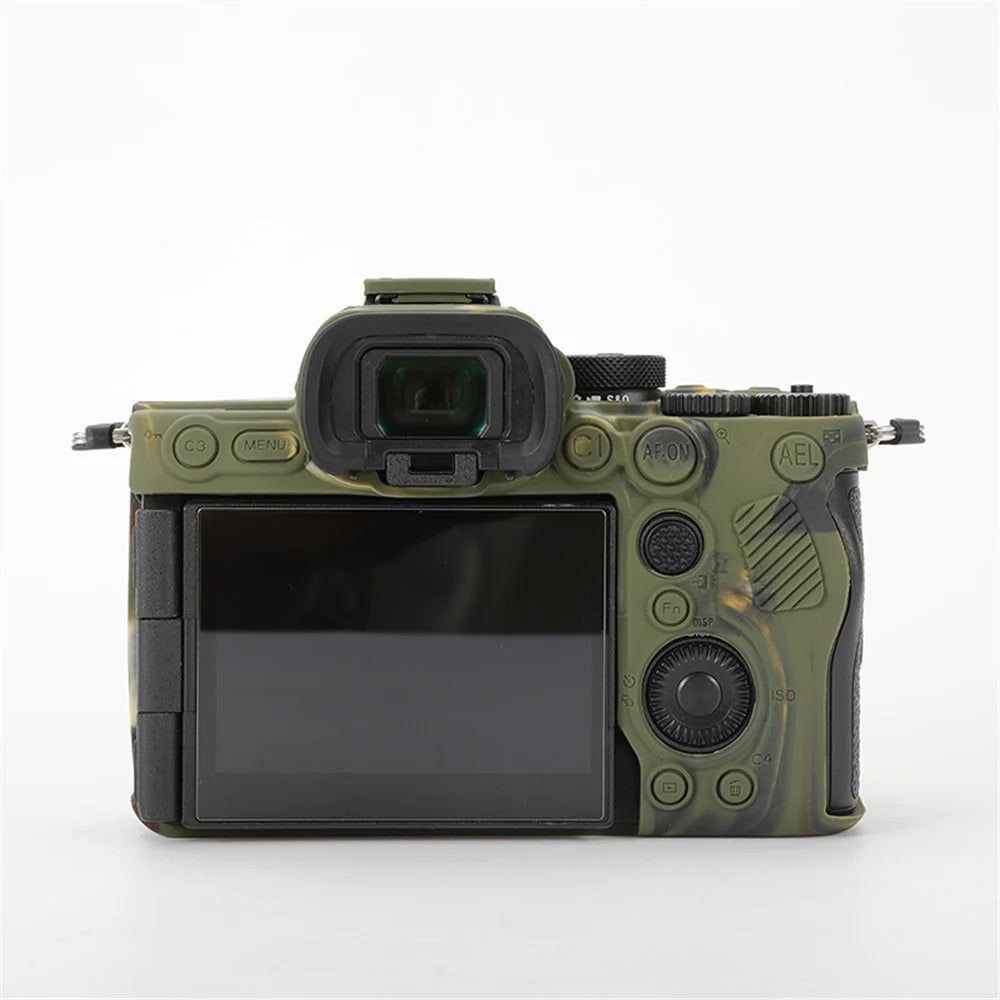 For Sony A7R5 / A7M5 Glossy Camera Cover Drop Protection Soft Silicone Protective Case - Camouflage - 3