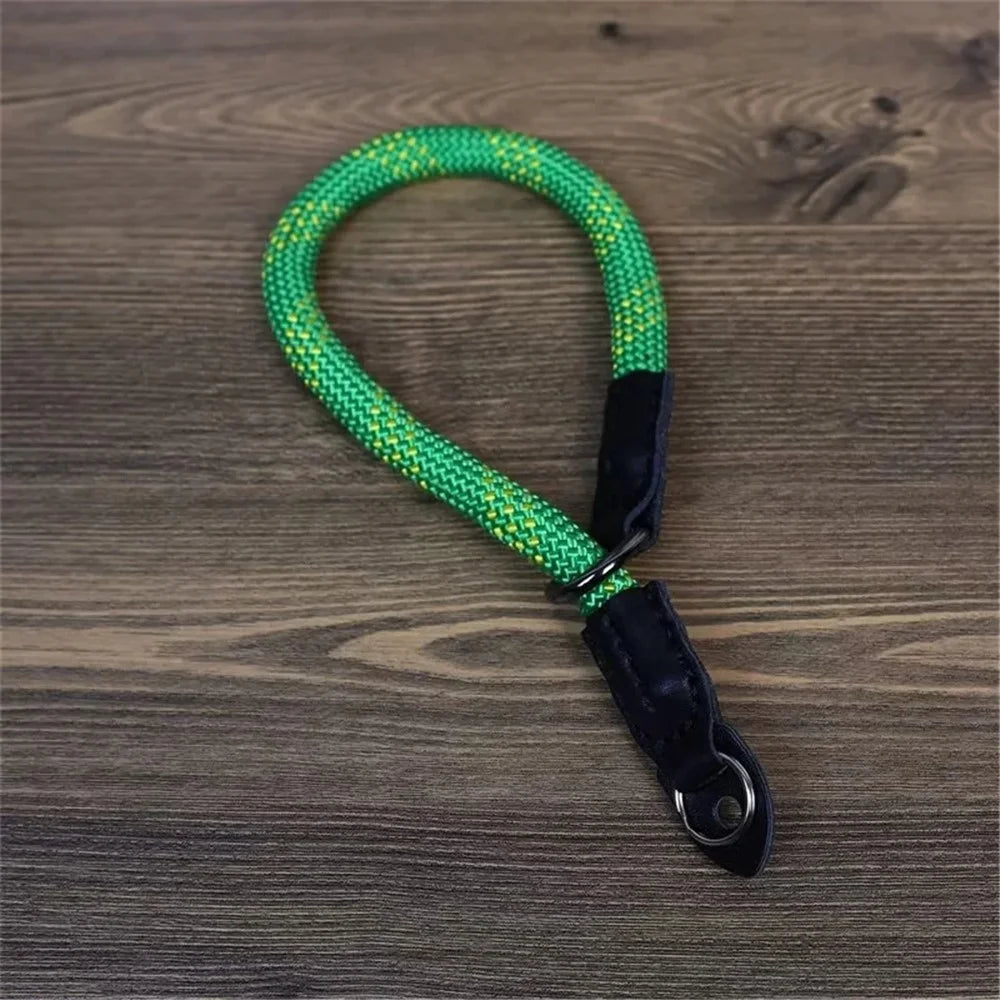 For Sony / Leica / Fujifilm Camera Wrist Strap Colored Nylon Braided Quick Release Hand Strap for Convenient Carrying - Green - 2