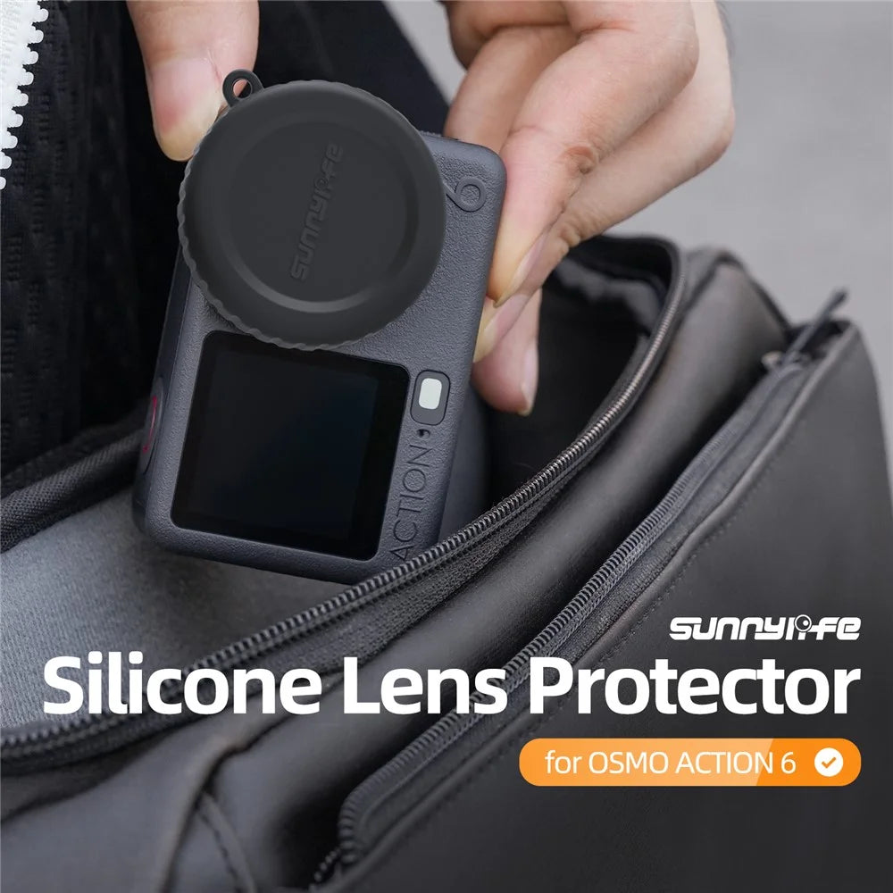 SUNNYLIFE OA6-BHT133 For DJI Osmo Action 6 Camera Lens Protector Silicone Cover Anti-Drop Camera Accessory - 2