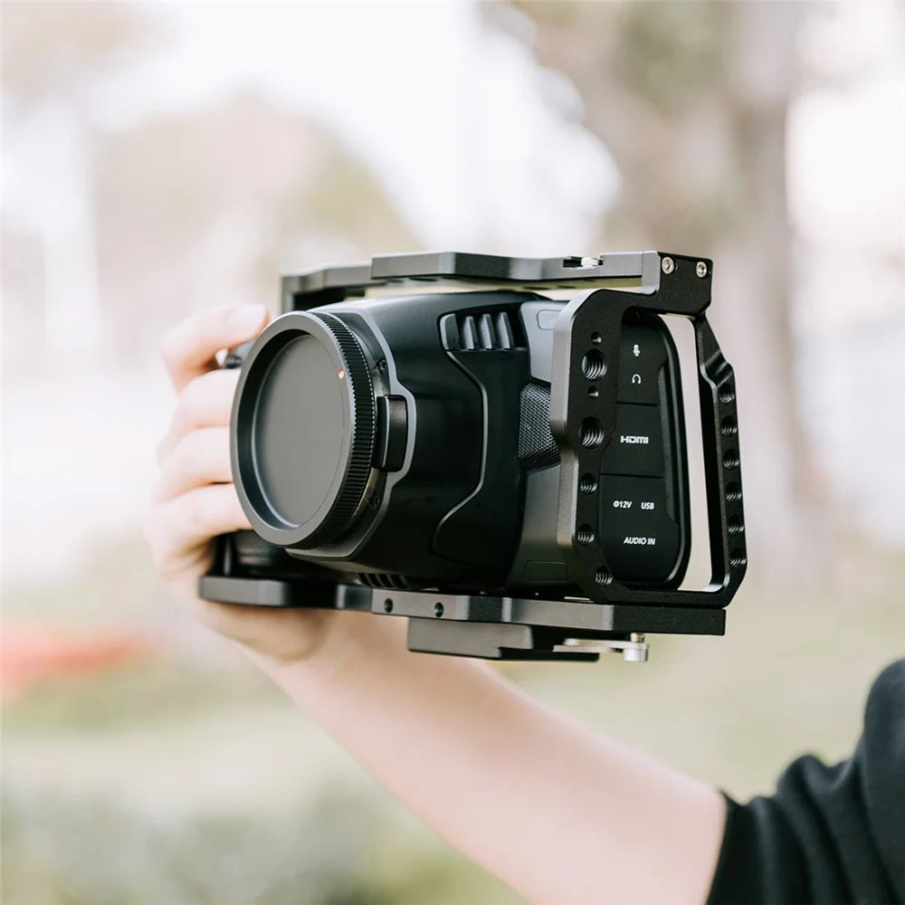 YELANGU C9 For BMPCC 4K/6K Camera Aviation Aluminum Full Camera Cage Protective Frame - 2