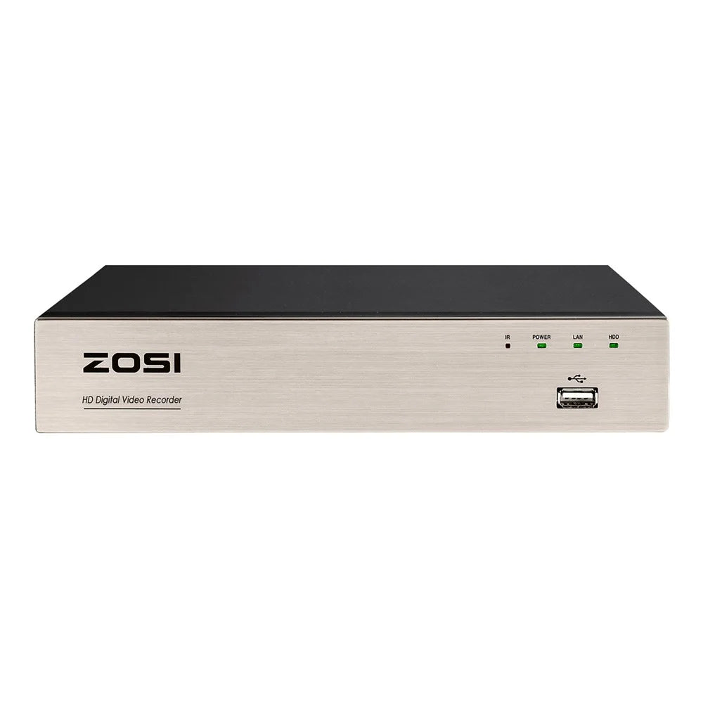 ZOSI 3K Lite 8CH HD 4-in-1 DVR Compatible with HD-TVI  /  CVI  /  AHD  /  CVBS Cameras AI Human Vehicle Detection Remote Access Digital Video Recorder for Home Security - 1