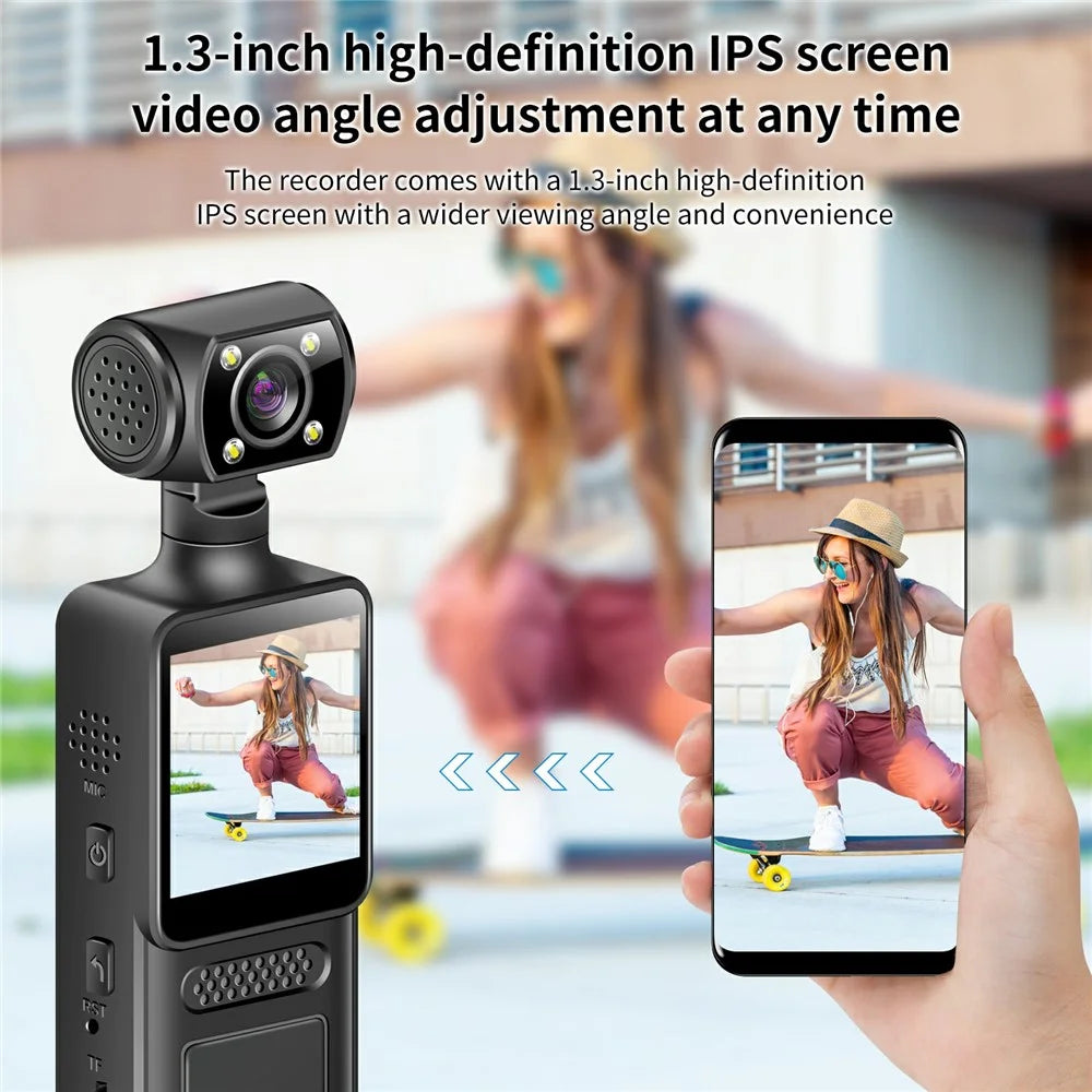 M12 4K Outdoor Sports Camera Night Vision Anti Shake WiFi Pocket Action Cam, with 32GB TF Card - 4