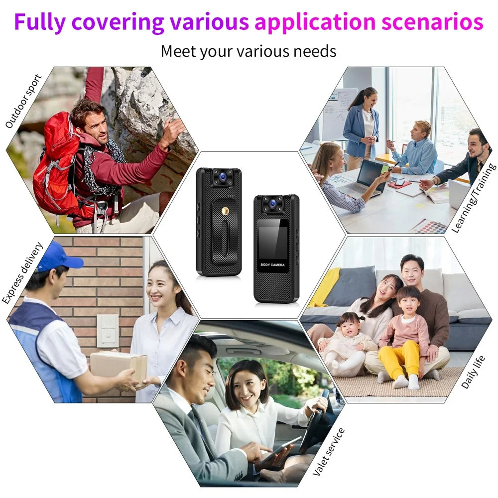 M11-A 4K Outdoor Sports Camera Night Vision Portable WiFi Pocket Action Cam with Rotating Lens, with 32GB Card - 6