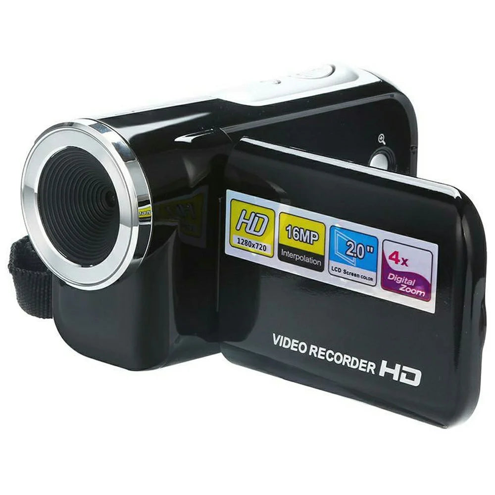 DV20 Handheld Digital Video Camera 2 Inch IPS Screen 16X Digital Zoom 720P Video Recorder - 2