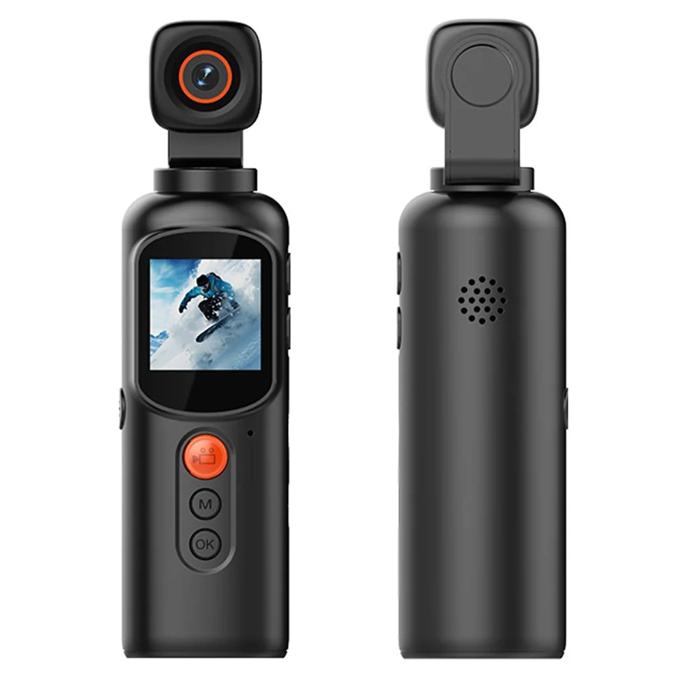 LK2316 Handheld Portable 4K Ultra HD Action Camera Rotating Gimbal Stabilization Wireless Recorder for Outdoor Sports - 1