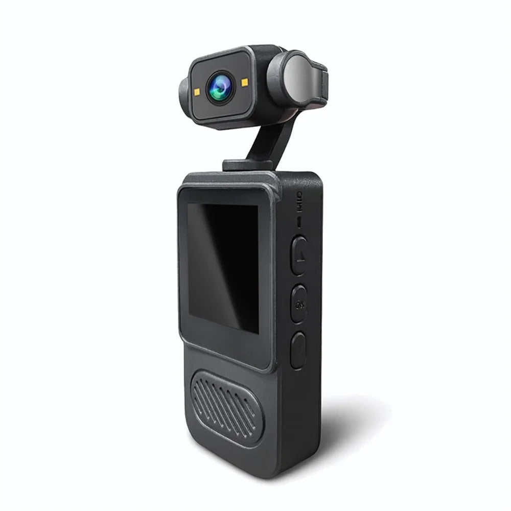 Y2 1.54 Inch Screen Pocket Camera with Fill Light 180 Degree Rotatable Lens Clip On WiFi Camcorder, with 32GB Card + Card Reader - 1