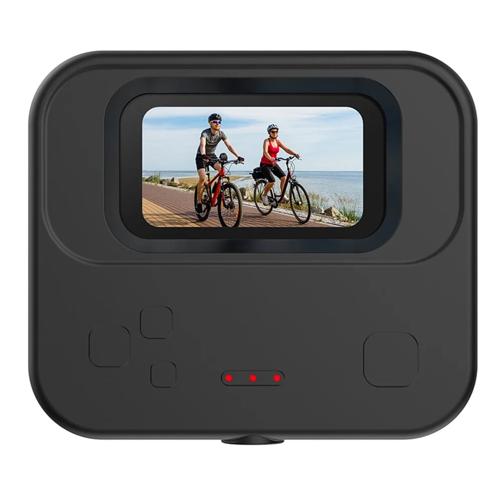 AC03 1.47 Inch Thumb Sports Camera 4K HD Video Recording WiFi Type-C Action Camera with Magnetic Charging Case for Cycling Vlog - Black - 2