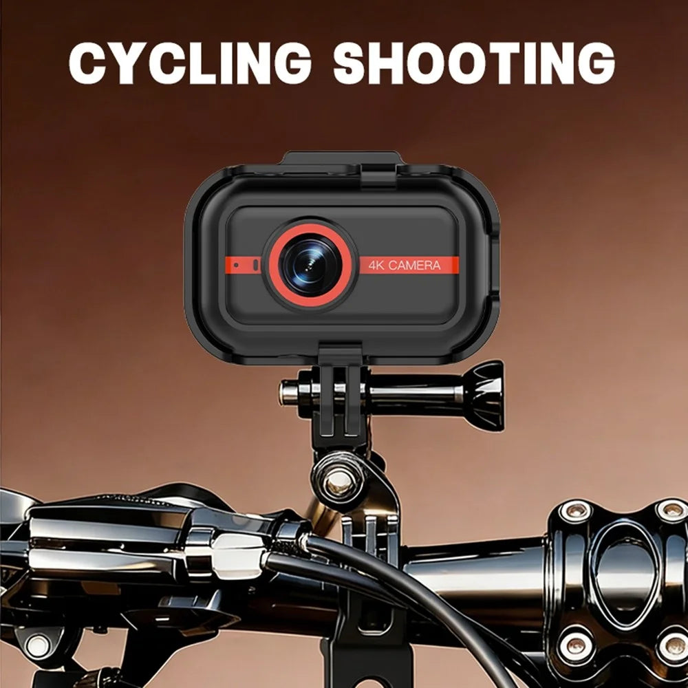 LK2317 4K Action Camera EIS Stabilization Magnetic Pet Cycling Sports Camera with Full Accessories - Black - 4
