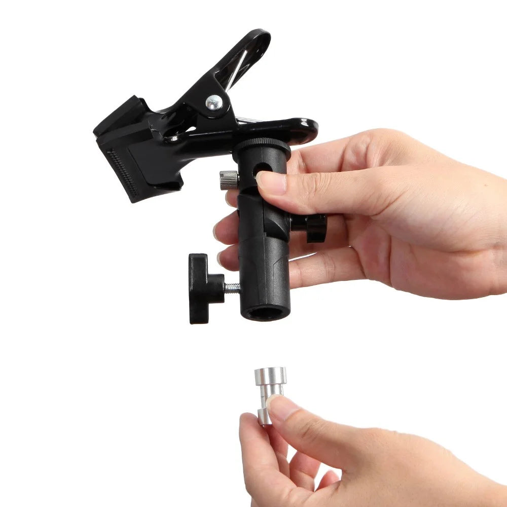For Photo Studio Reflector & Background Holder Light Stand Portable Background Reflector Clamp Clip - 7