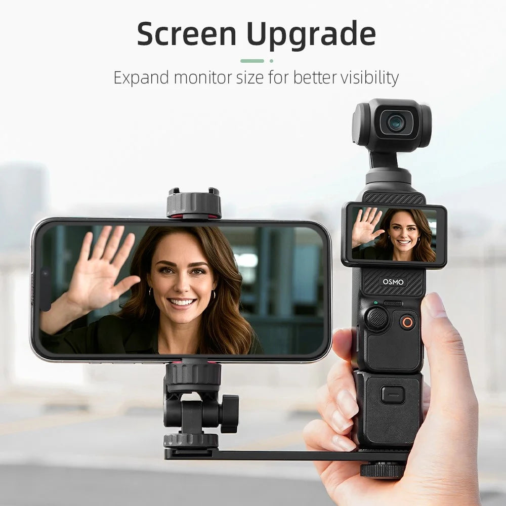 BRDRC For DJI Osmo Pocket 3 Phone Holder Mount Set with Expandable Board - 4