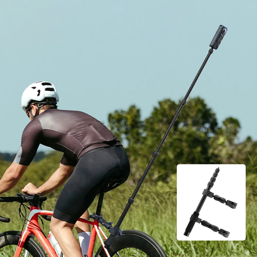 BRDRC Cycling Bracket Set For Sports Camera Extension Pole Multi-Angle Capture / Dual Grip Stability - 2