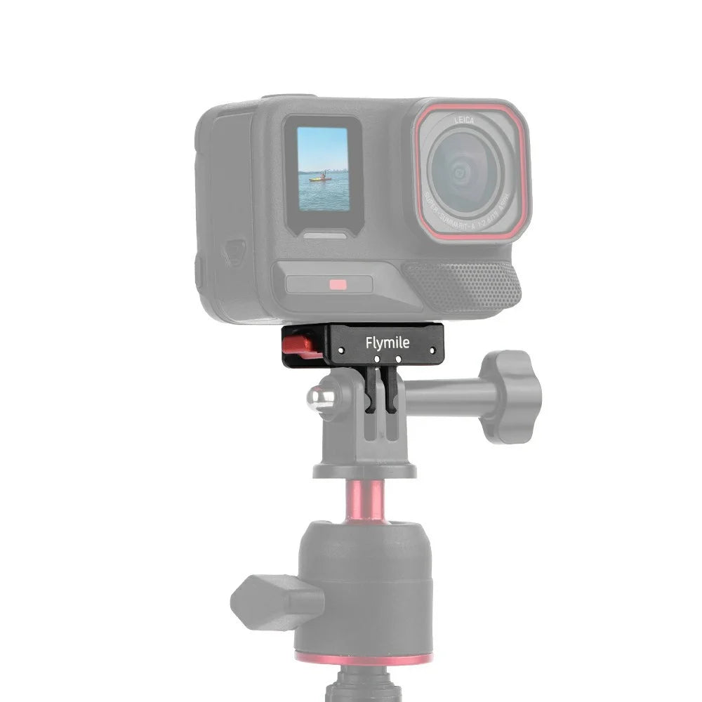 FLYMILE Magnetic Quick Release Base For Insta360 Ace / Ace Pro / Ace Pro 2 / X5 / X4 / X3 / X2 Aluminum Alloy Two-Claw Mount - 2