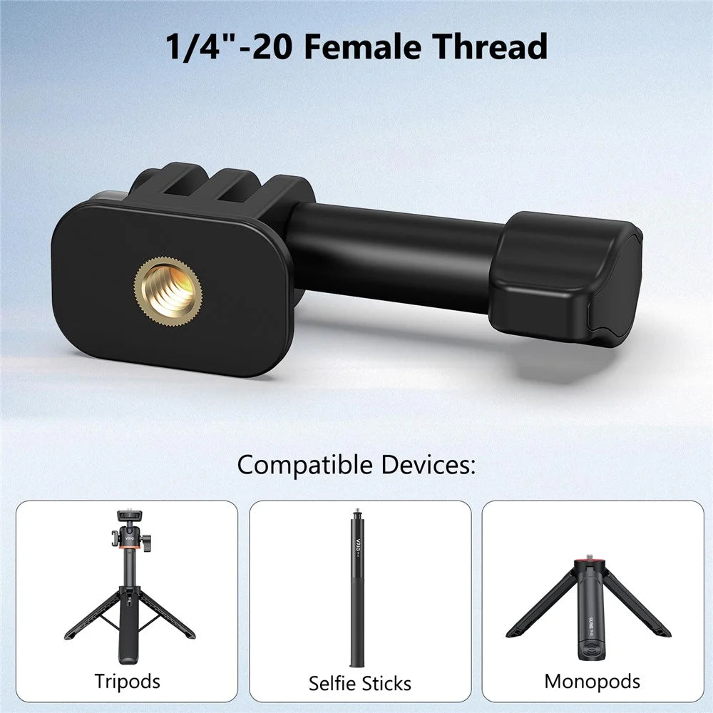 VRIG For GoPro Camera 1 / 4 Inch Adapter Universal 180 Degree Tilt Adjustment Mount Base - 5