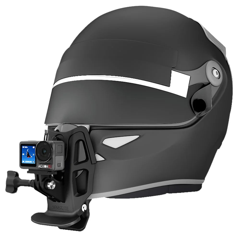 STARTRC For Motorcycle Helmet Universal Action Camera Mount Clamp Adjustable Angle Secure Fixation - 2