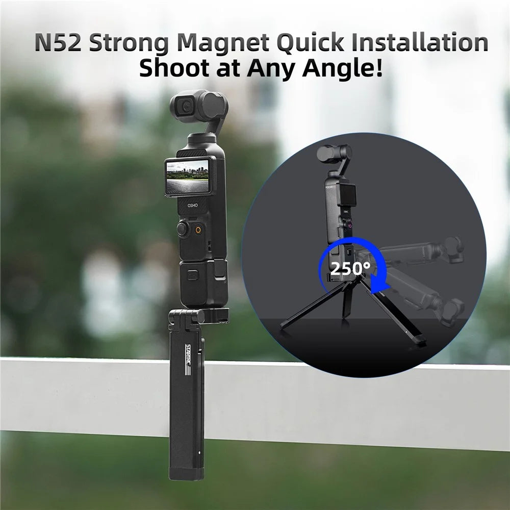 STARTRC for Action Cameras Foldable Magnetic Tripod Foldable Aluminum Alloy 1 / 4 Thread Mount - 4