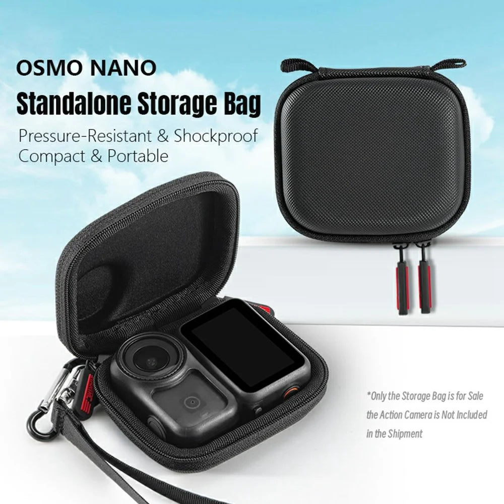 STARTRC For DJI Osmo Nano Camera Storage Case PU Waterproof Thumb Camera Storage Bag Double-Layer Shockproof Cover - 2