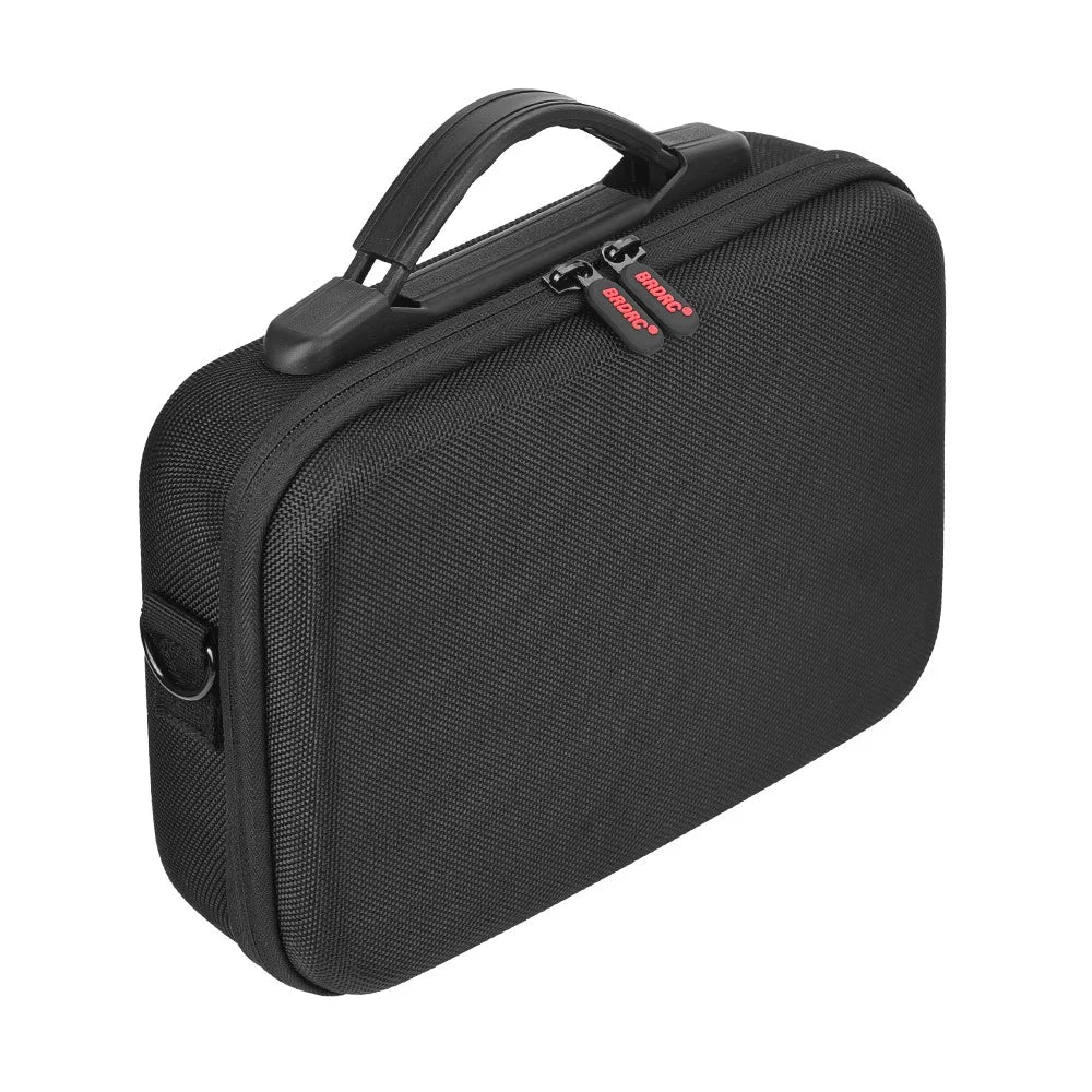 BRDRC For DJI Osmo Action 6 Storage Case Precision Molded Waterproof Shockproof Bag with Shoulder Strap - Black - 1