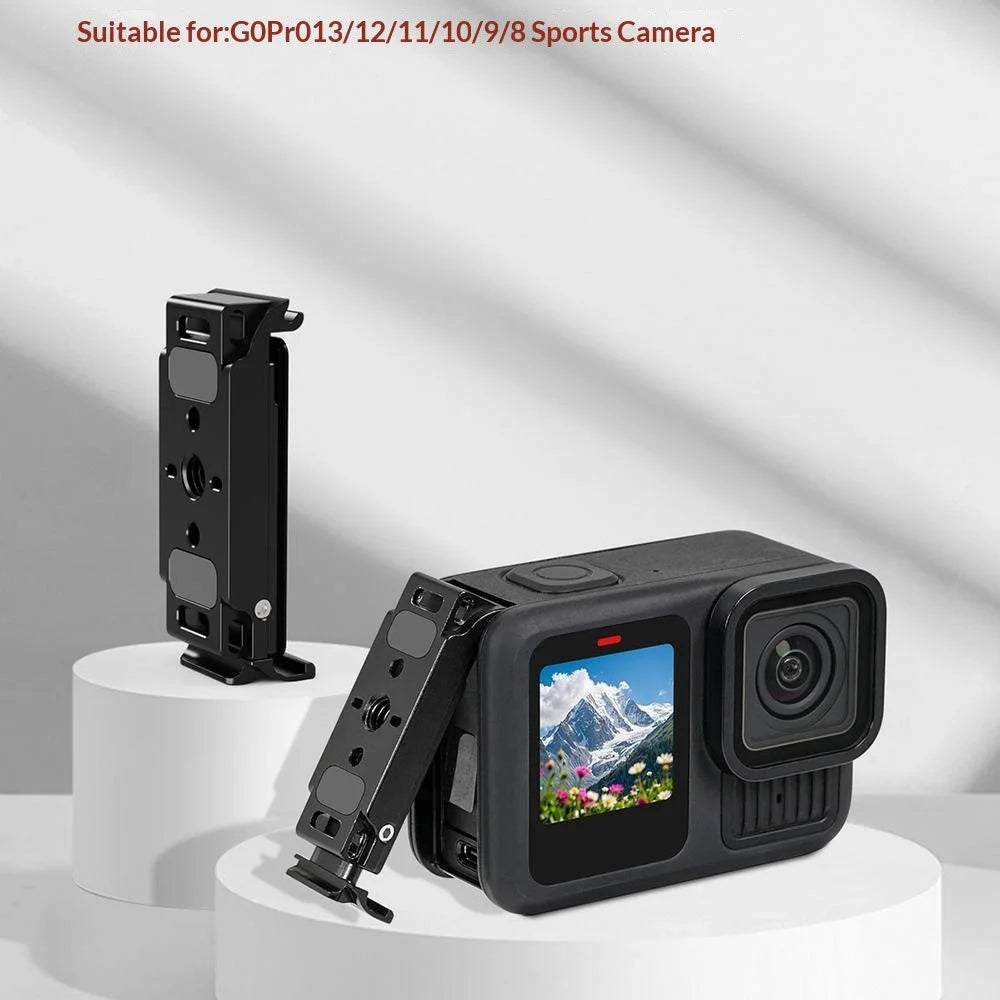 BGNING For GoPro Hero 13  /  12  /  11  /  10 Sports Camera Vertical Shooting Magnetic Battery Cover - Black - 2