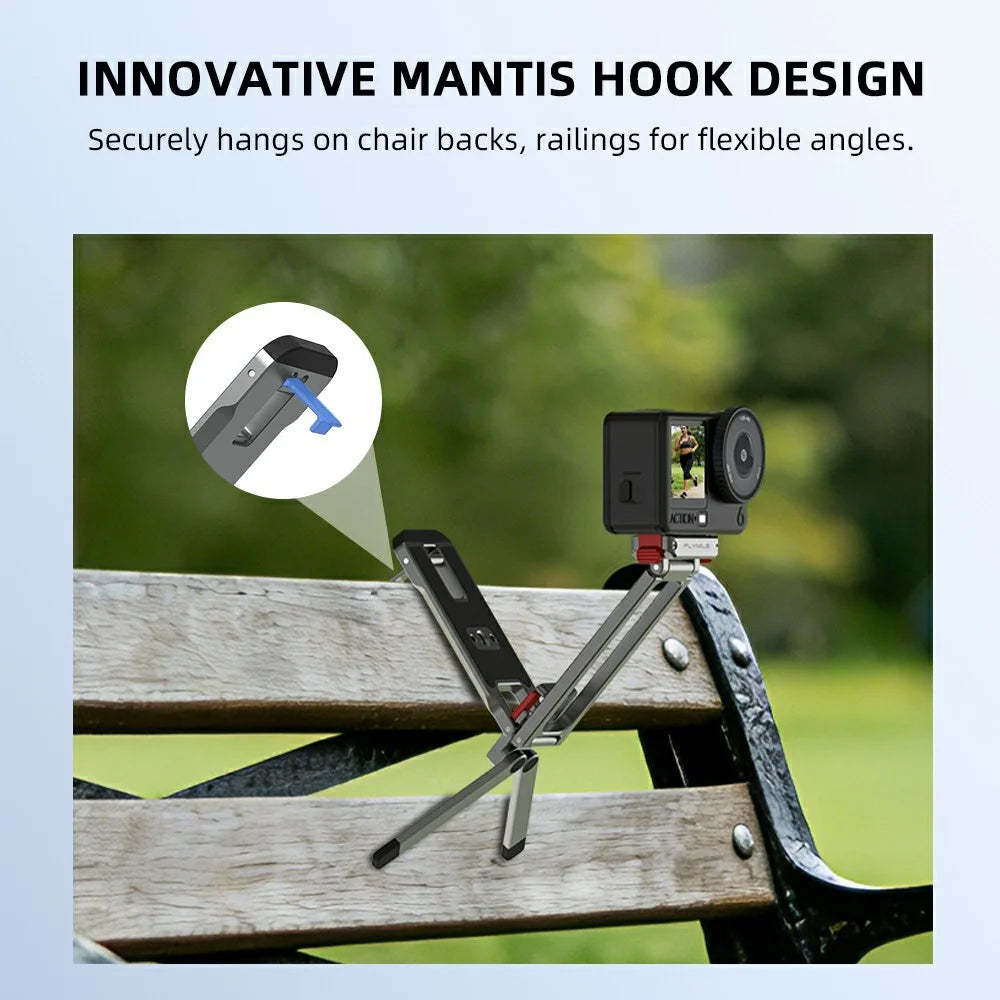 FLYMILE For DJI Osmo Action 6 / Nano Action Camera Quick Release Tripod Magnetic Folding Stand - 5