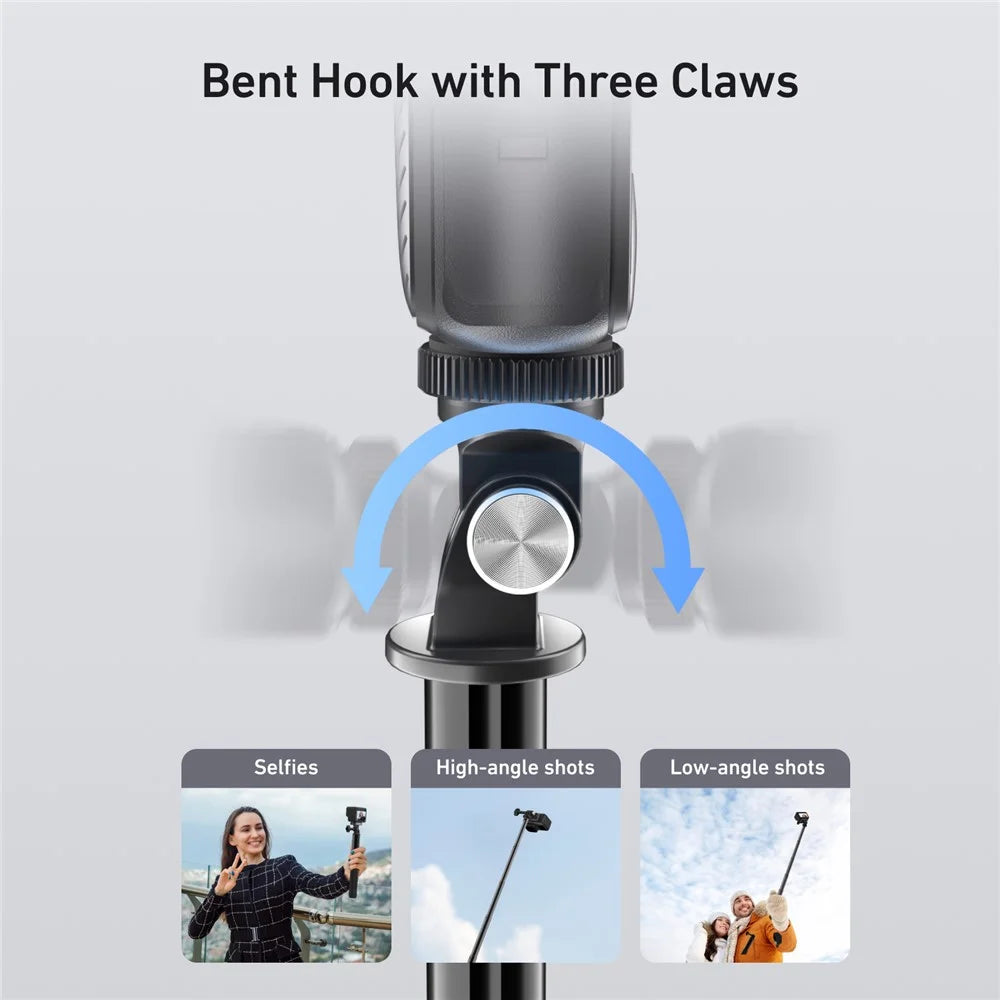 TELESIN S1-MNP-11 1.5m Telescopic Monopod Aluminum Alloy Selfie Stick with 1 / 4 Interface for Action Camera - Black - 5
