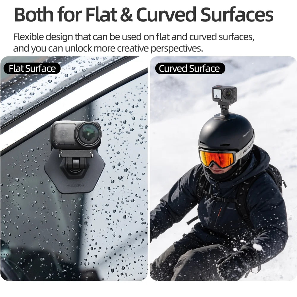 SUNNYLIFE for DJI Osmo Nano/Action 6 Magnetic Mount Quick Release Flexible Adhesive Base - Black - 7