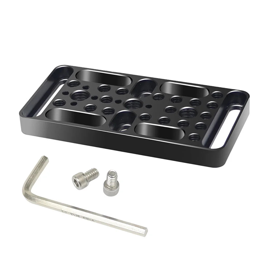 ZS45192-E1 Multifunction Camera Expansion Cheese Plate Mount Board 1/4 3/8 Hole Switching Plate Photography Accessories - 7