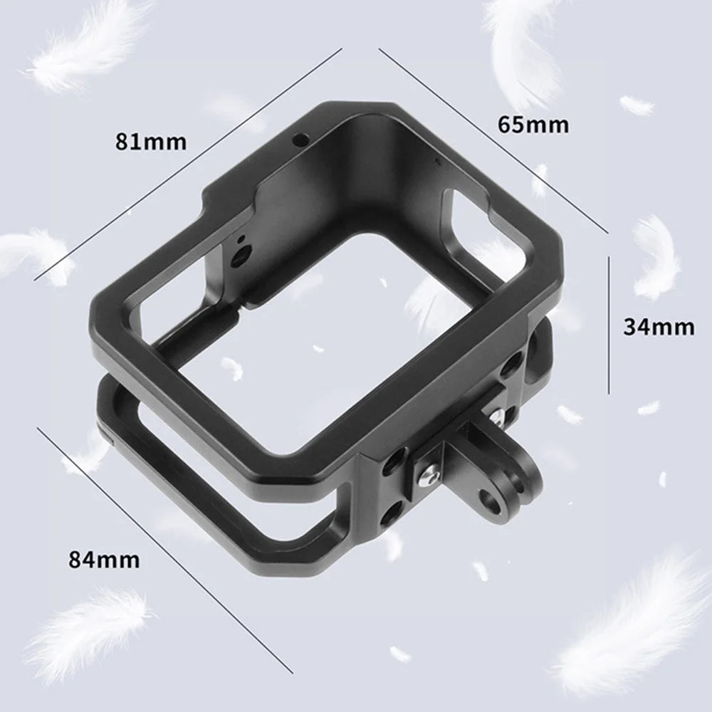 KF41279 Aluminum Alloy Camera Cage Protection Case for GoPro Hero 9/10 with Adapter Loop+UV Lens+Lens Cap - 4