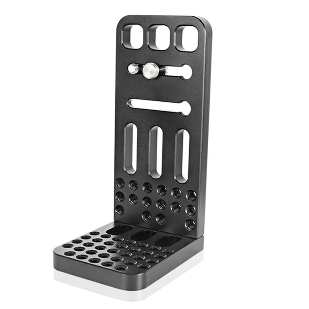 L130A Universal 1 / 4'' Screw Hole SLR Camera Bracket Mount Aluminum Alloy Vertical Shooting Plate - 2