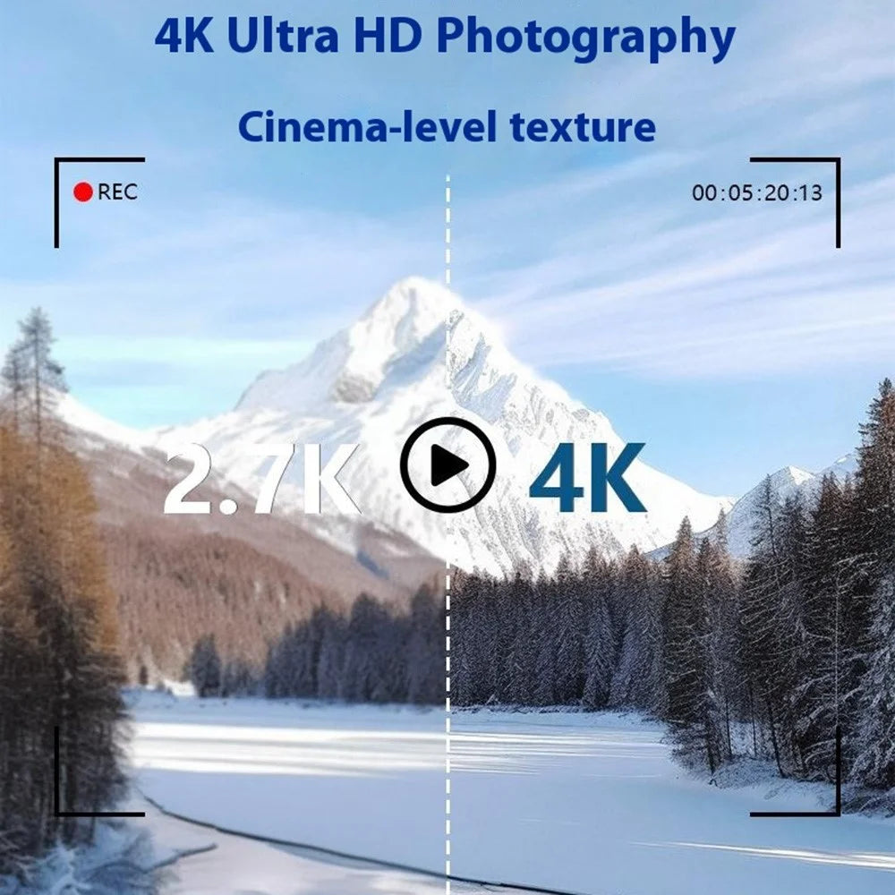 Handheld DV 4K Ultra 80MP Digital Camera with 32GB TF Card / 2 Batteries for Outdoor Travel 18X Digital Zoom 3.0 Inch IPS Screen Camcorder - 7