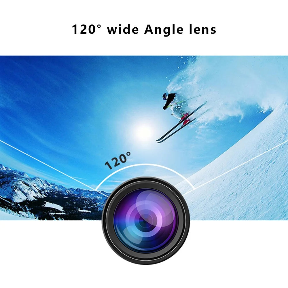 F200 2.0 Inch 140 Degree Wide Angle WiFi Underwater Action Camera 4K Video Cam - Black - 6