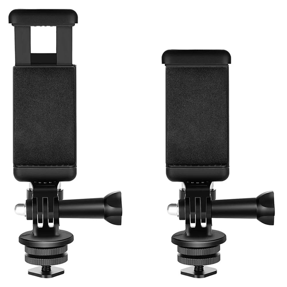 F046 Desktop Camera Mobile Phone Live Streaming Holder Hot Shoe Universal Phone Clip Monitor Bracket - 4