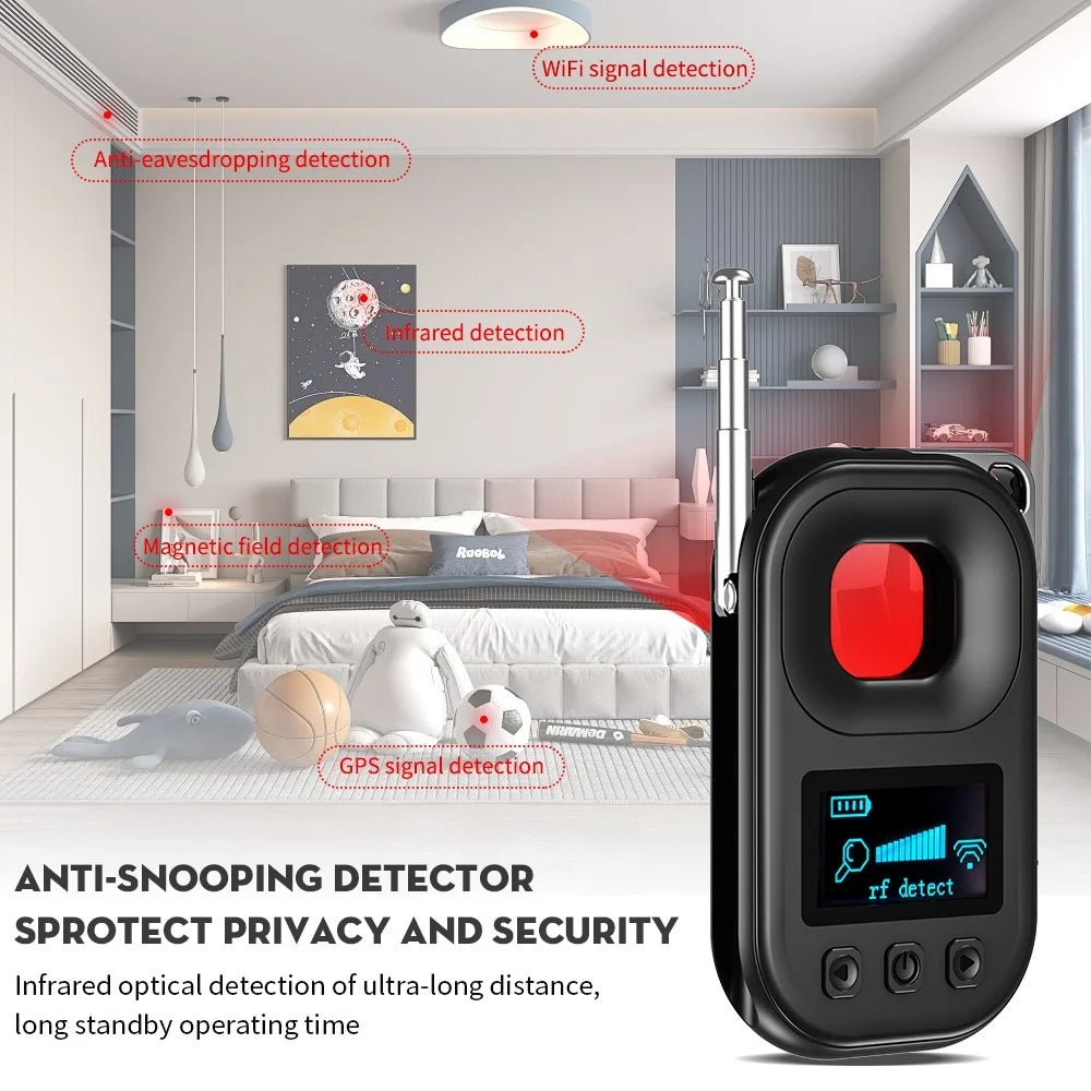 T30 Hidden Camera Detector Magnetic GPS Eavesdrop Detector Infrared Camera Finder - 3
