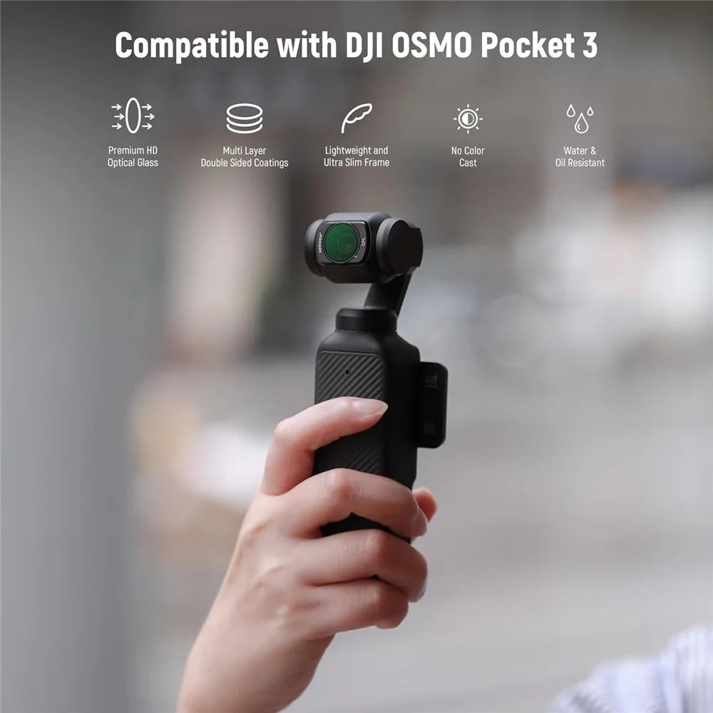 NEEWER For DJI Osmo Pocket 3 ND Filter Set Magnetic Variable ND16 ND64 ND256 CPL HD Optical Glass For Outdoor Shooting - 2