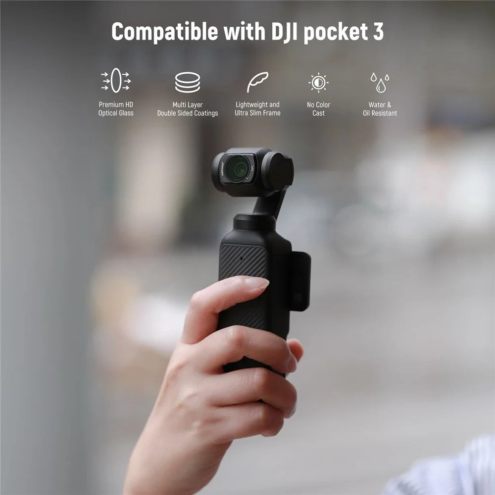 NEEWER For DJI Osmo Pocket 3 ND Filter Set ND16  /  ND32  /  ND64  /  ND256  /  UV  /  CPL Magnetic Filters - 3