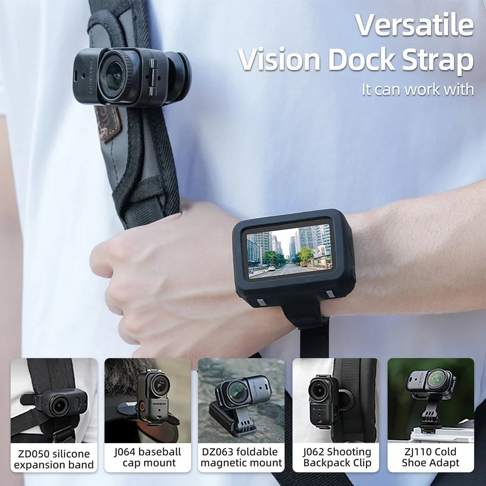 SUNNYLIFE ON-ZD117 For DJI Osmo Nano Integrated Silicone Case with Strap Camera Protective Cover - 5