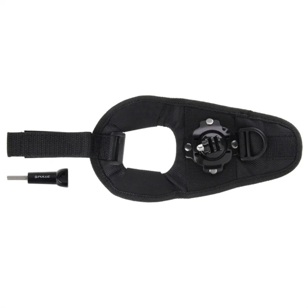 PULUZ PU162 360 Degree Rotation Glove Mount for GoPro / Insta360 / DJI Osmo Action Camera Hand Strap - 2