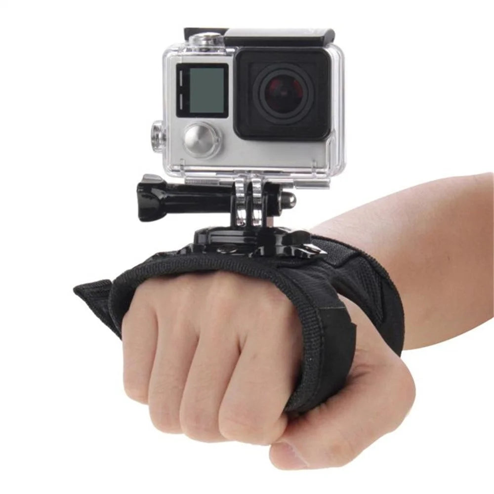 PULUZ PU162 360 Degree Rotation Glove Mount for GoPro / Insta360 / DJI Osmo Action Camera Hand Strap - 5