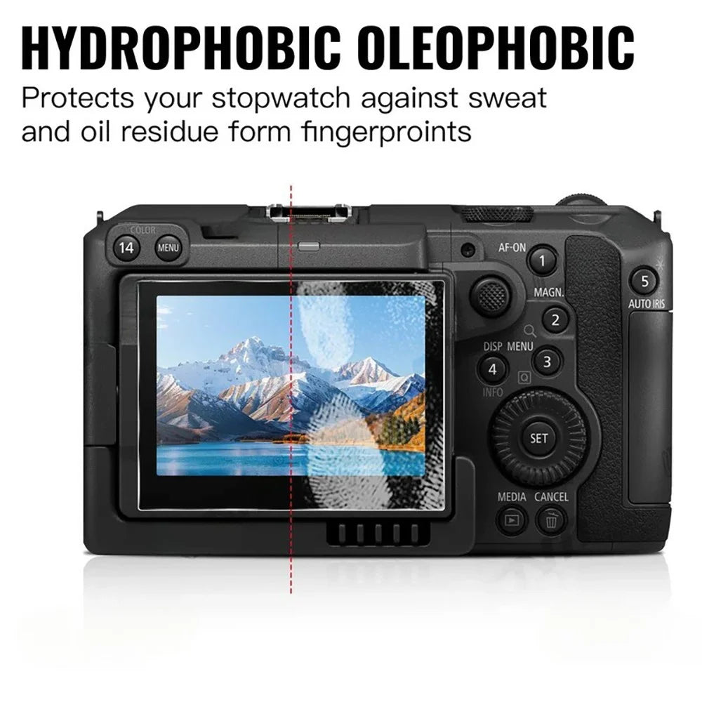 3Pcs for Canon EOS C50 Camera Screen Protector 9H Tempered Glass Anti-Scratch HD Camera Film - Transparent - 2