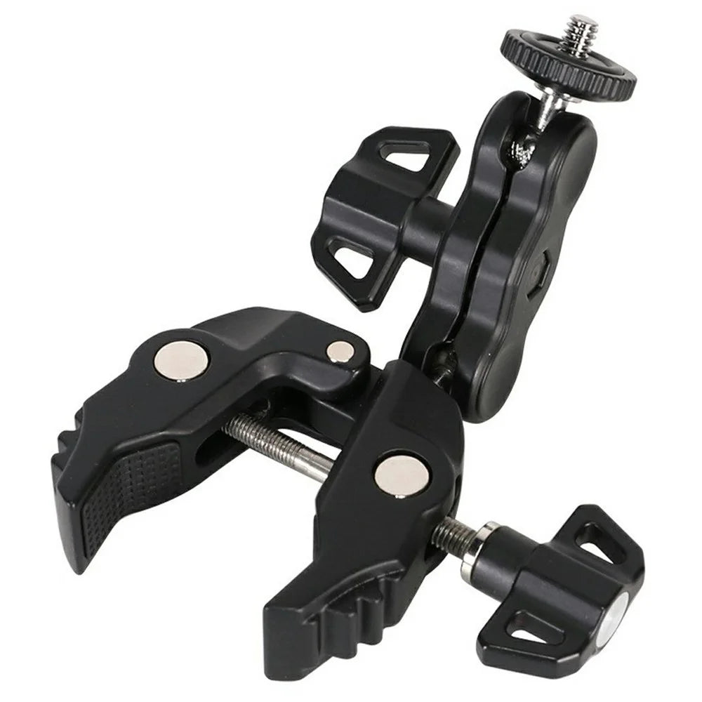 Z057 Aluminum Alloy Crab Clamp Magic Arm 360 Degree Rotating Super Clamp Photography Equipment - Black - 2