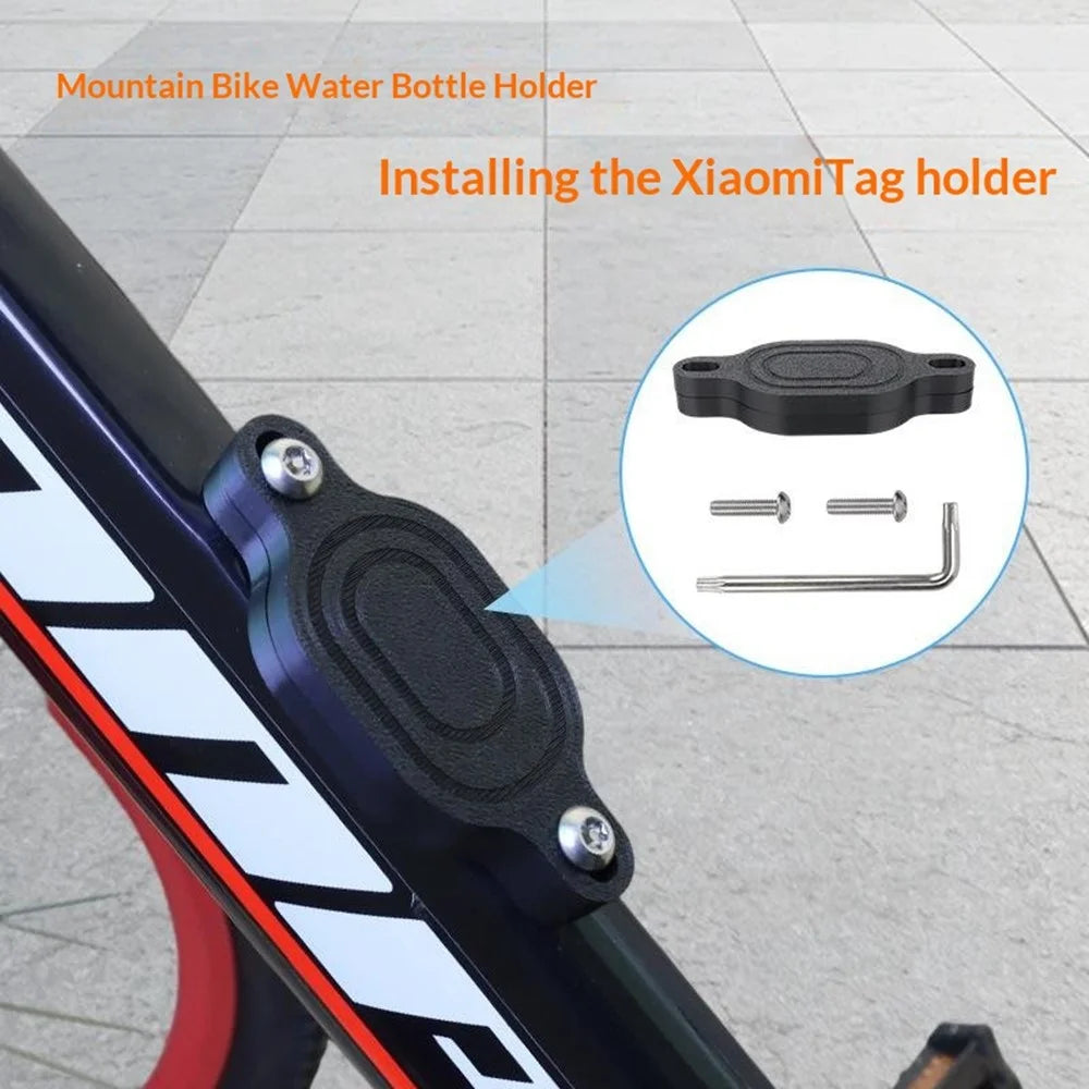 915775 For Xiaomi Tag Bike Frame Tracker Holder Protective Case Bicycle Water Bottle Cage Mount Bracket - Black - 2