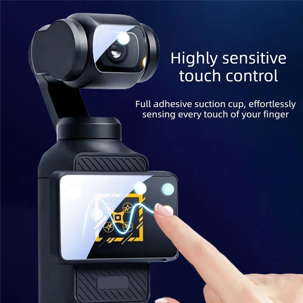 5 Sets For DJI Osmo Pocket 4 Hydrogel Film High Definition Soft PET Screen Protector Camera Screen + Lens Film - Transparent - 3