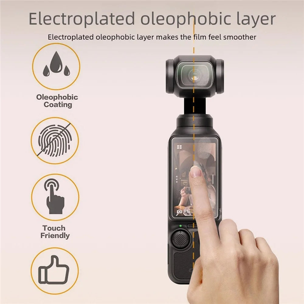 5 Sets For DJI Osmo Pocket 4 Hydrogel Film High Definition Soft PET Screen Protector Camera Screen + Lens Film - Transparent - 6